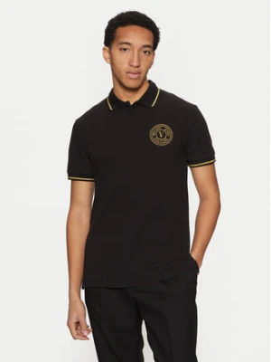 Versace Jeans Couture Polo 78GAGT00 Czarny Regular Fit