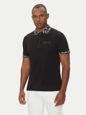 Versace Jeans Couture Polo 78GAGT02 Czarny Regular Fit