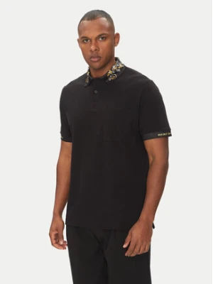 Versace Jeans Couture Polo 78GAGT04 Czarny Regular Fit