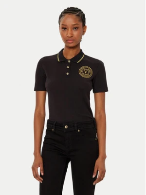 Versace Jeans Couture Polo 78HAGT00 Czarny Regular Fit