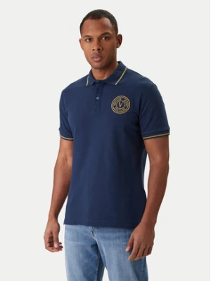 Versace Jeans Couture Polo 80GAGT03 CJ01T Niebieski Regular Fit
