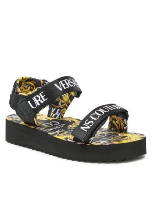 Versace Jeans Couture Sandały 74VA3SX4 ZS196 Czarny