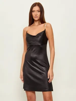 Versace Jeans Couture Satynowa sukienka FLUIDO SHINY