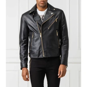 Versace Jeans Couture Skórzana kurtka | Regular Fit