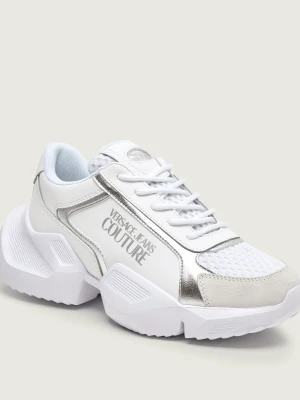 Versace Jeans Couture Skórzane sneakersy FONDO GRAVITY DIS. SU3 | zamsz