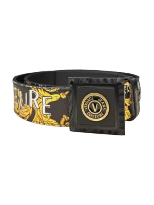 Versace Jeans Couture, Skórzany Pasek Multicolor, male,