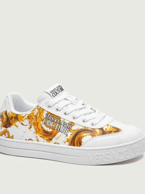 Versace Jeans Couture Sneakersy FONDO COURT 88 DIS. SK6 | z dodatkiem skóry biały