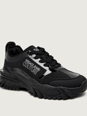 Versace Jeans Couture Sneakersy FONDO NEW TRAIL TREK DIS. 10 | z dodatkiem skóry czarny
