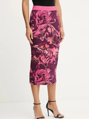 Versace Jeans Couture spódnica kolor bordowy midi ołówkowa 79HAE806 JS500