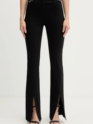 Versace Jeans Couture spodnie damskie kolor czarny dzwony high waist 79HAA103 J0092