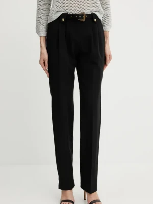 Zdjęcie produktu Versace Jeans Couture spodnie damskie kolor czarny proste high waist 78HAA111 N0356