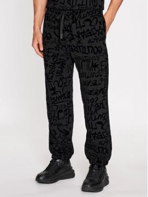 Versace Jeans Couture Spodnie dresowe 75GAA315 Czarny Regular Fit