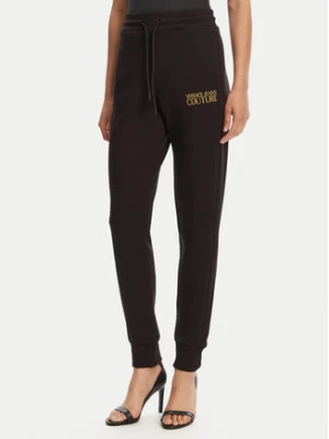 Versace Jeans Couture Spodnie dresowe 78HAAT06 Czarny Regular Fit