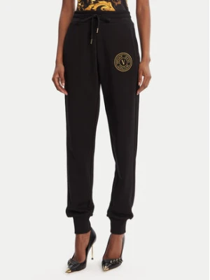Versace Jeans Couture Spodnie dresowe 79HAAT00 CF01T Czarny Regular Fit