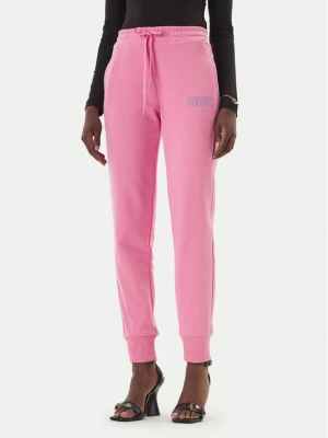 Versace Jeans Couture Spodnie dresowe 80HAAT01 CF01T Różowy Regular Fit