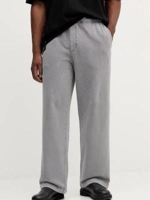 Versace Jeans Couture spodnie dresowe bawełniane kolor szary z aplikacją 79GAAE00 CF00E