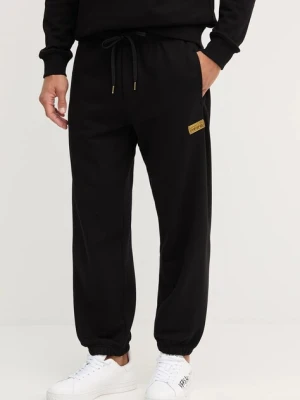 Versace Jeans Couture spodnie dresowe bawełniane męskie kolor czarny gładkie 79GAAT07 CF01T