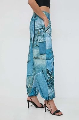 Versace Jeans Couture spodnie dresowe bawełniane wzorzyste 76HAA3B0 FS124