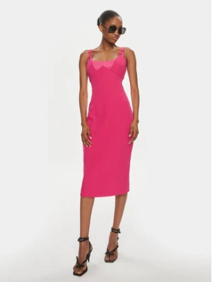 Versace Jeans Couture Sukienka codzienna 76HAO919 Różowy Slim Fit