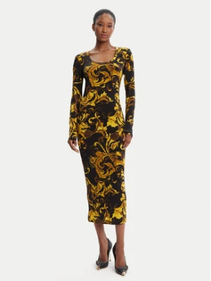 Versace Jeans Couture Sukienka codzienna 79HAO920 JS500 Czarny Slim Fit