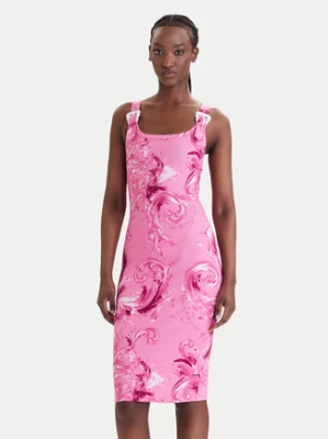 Versace Jeans Couture Sukienka codzienna 80HAO943 JS550 Różowy Slim Fit