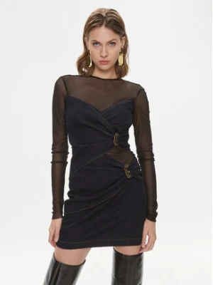 Versace Jeans Couture Sukienka jeansowa 75HAO92M Granatowy Slim Fit