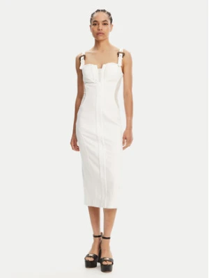 Versace Jeans Couture Sukienka jeansowa 78HAO951 Biały Slim Fit