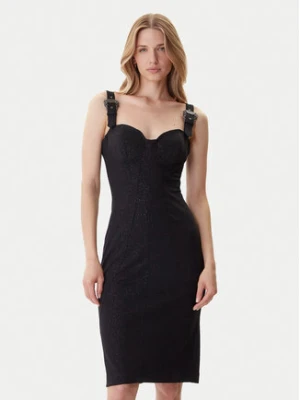 Versace Jeans Couture Sukienka koktajlowa 79HAO954 J0240 Czarny Slim Fit