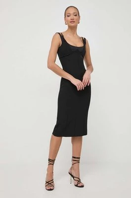Versace Jeans Couture sukienka kolor czarny mini dopasowana 76HAO919 N0103