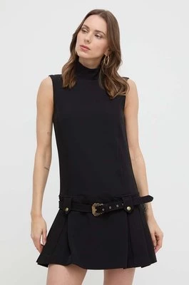 Versace Jeans Couture sukienka kolor czarny mini prosta 76HAO924 N0103