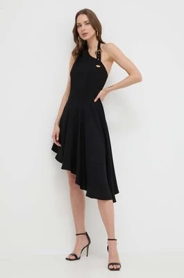 Versace Jeans Couture sukienka kolor czarny mini rozkloszowana 76HAO917 N0302