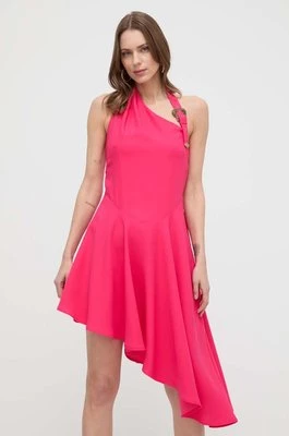 Versace Jeans Couture sukienka kolor różowy mini rozkloszowana 76HAO917 N0302