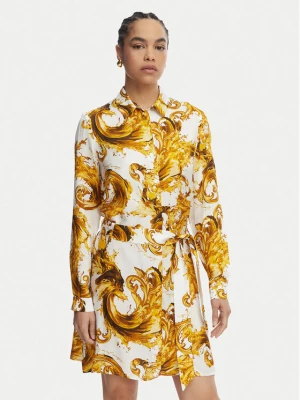 Versace Jeans Couture Sukienka koszulowa 80HAO911 NS757 Biały Relaxed Fit