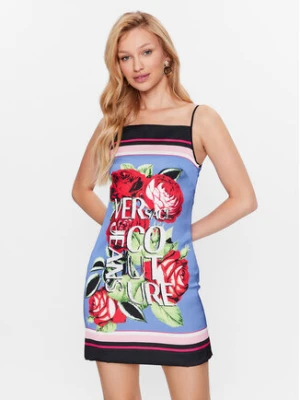 Versace Jeans Couture Sukienka letnia 74HAO936 Niebieski Regular Fit