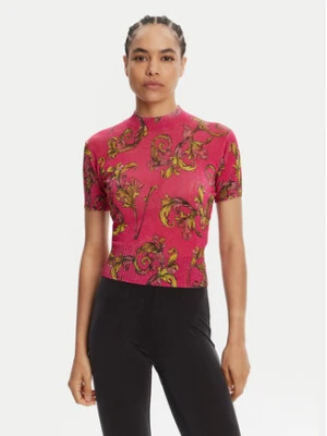 Zdjęcie produktu Versace Jeans Couture Sweter 78HAFM07 Różowy Slim Fit