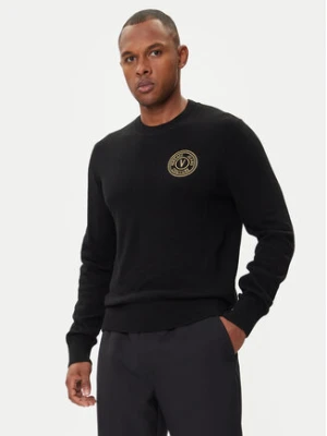 Versace Jeans Couture Sweter 79GAFM00 CMH81 Czarny Regular Fit