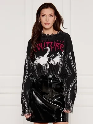 Versace Jeans Couture Sweter | Cropped Fit