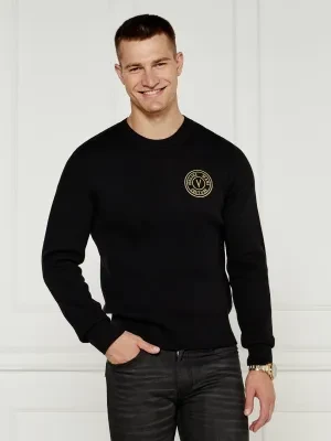 Versace Jeans Couture Sweter | Regular Fit | z dodatkiem kaszmiru