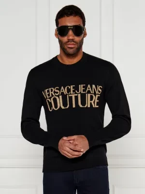 Versace Jeans Couture Sweter | Regular Fit | z dodatkiem wełny i kaszmiru