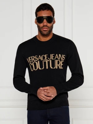 Versace Jeans Couture Sweter | Regular Fit | z dodatkiem wełny i kaszmiru