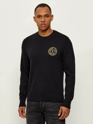 Versace Jeans Couture Sweter | Slim Fit | z dodatkiem kaszmiru