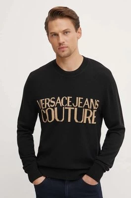 Versace Jeans Couture sweter wełniany męski kolor czarny 77GAFM01 CMH80