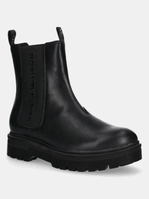 Versace Jeans Couture sztyblety męskie kolor czarny 79YA3S47 ZSC74 899