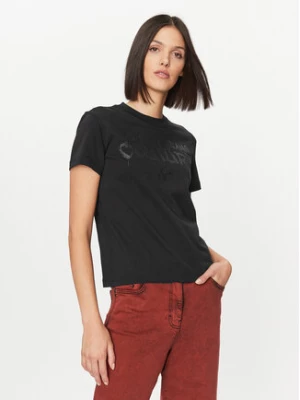 Versace Jeans Couture T-Shirt 75HAHT16 Czarny Regular Fit