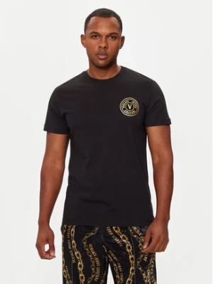 Versace Jeans Couture T-Shirt 77GAHT00 CJ00T Czarny Slim Fit