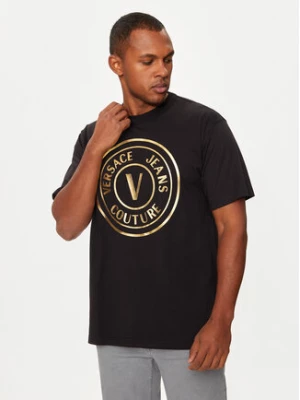 Versace Jeans Couture T-Shirt 77GAHT01 Czarny Regular Fit