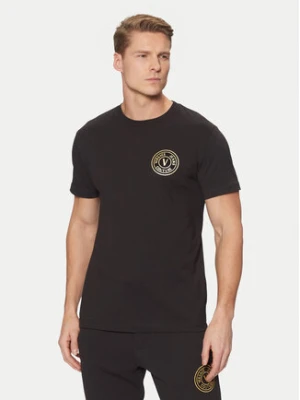 Versace Jeans Couture T-Shirt 78GAHT00 Czarny Regular Fit