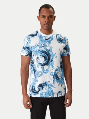 Versace Jeans Couture T-Shirt 80GAH6S0 JS543 Niebieski Regular Fit