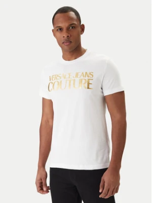 Zdjęcie produktu Versace Jeans Couture T-Shirt 80GAHT00 CJ00T Biały Regular Fit