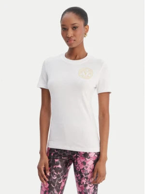 Versace Jeans Couture T-Shirt 80HAHT02 CJ03T Biały Slim Fit